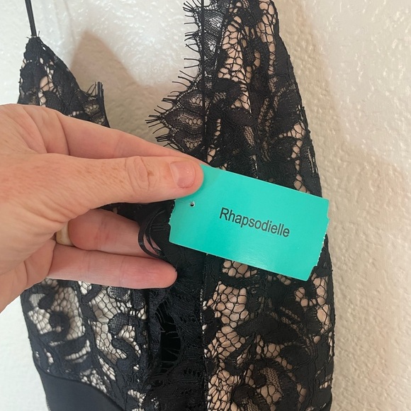 ♥️Mind Code Black and Cream Lace Chemise - Picture 6 of 10